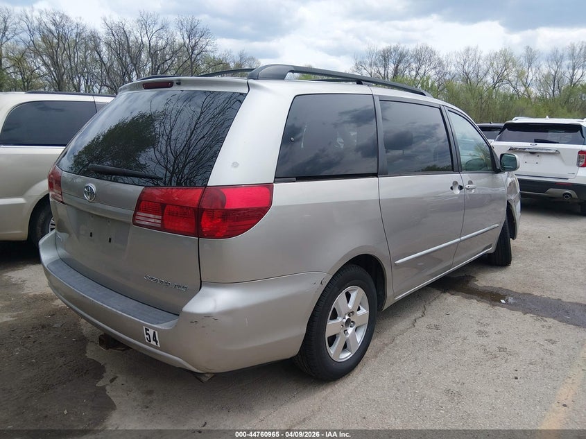 2004 TOYOTA SIENNA VAN 3.3L V-6 DOHC, VVT, 230HP