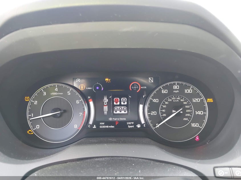2023 ACURA RDX 2.0L I-4 DI, DOHC, V(VIN: 5J8TC2H37PL008816
