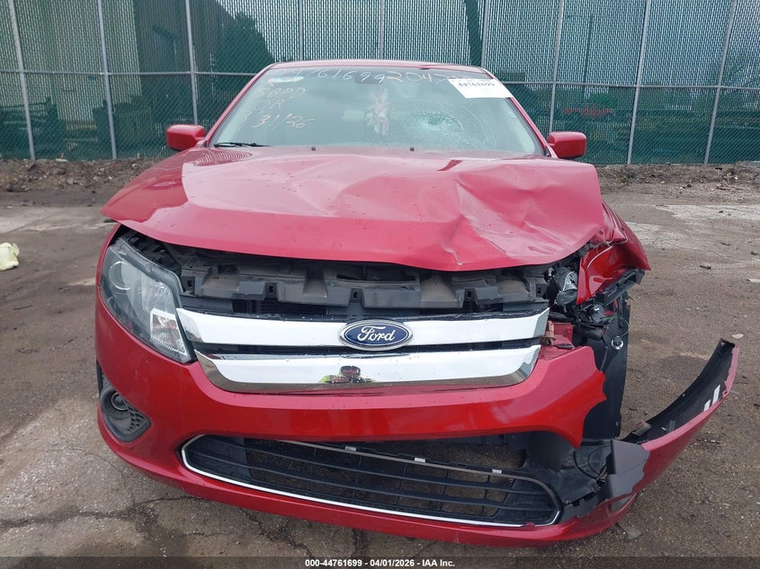 2012 Ford Fusion 2.5 Sel red Lot 111044761699 Vin 3FAHP0JA7CR204729