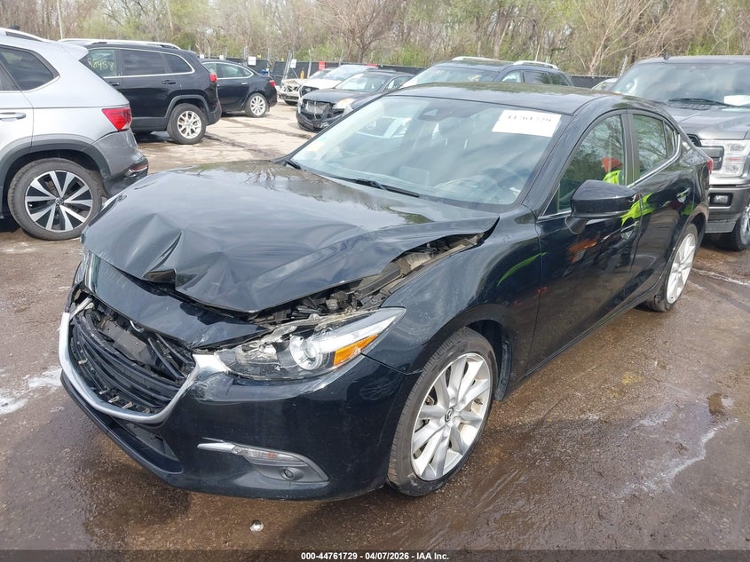 Vin: 3mzbn1w34hm134730, lot: 45258933, mazda mazda3 grand touring 20172