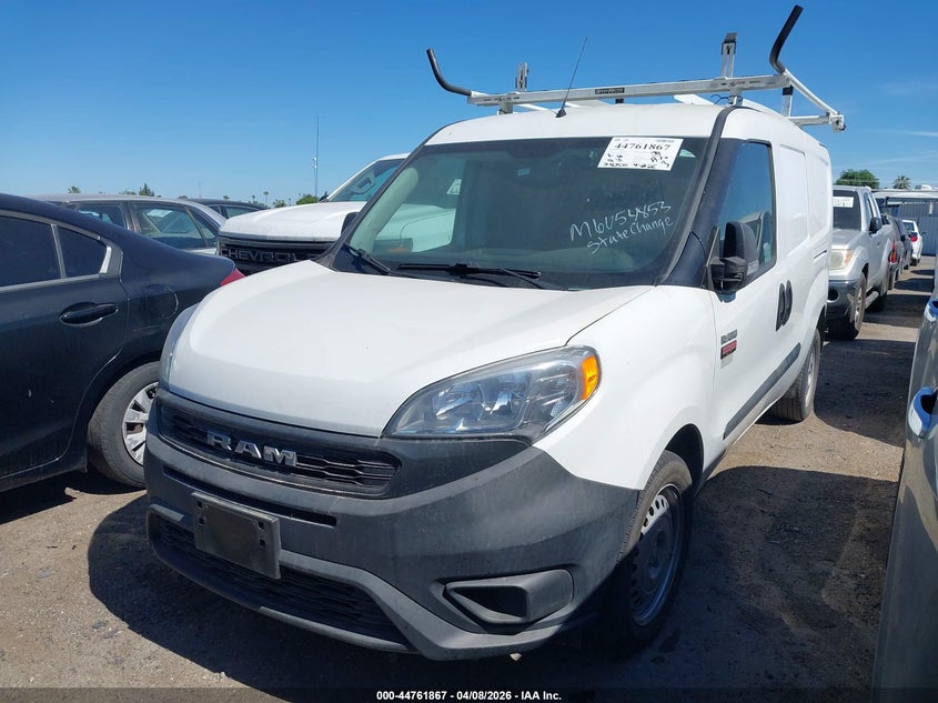 Vin: zfbhrfab6m6u54853, lot: 45259071, ram promaster city tradesman 20212