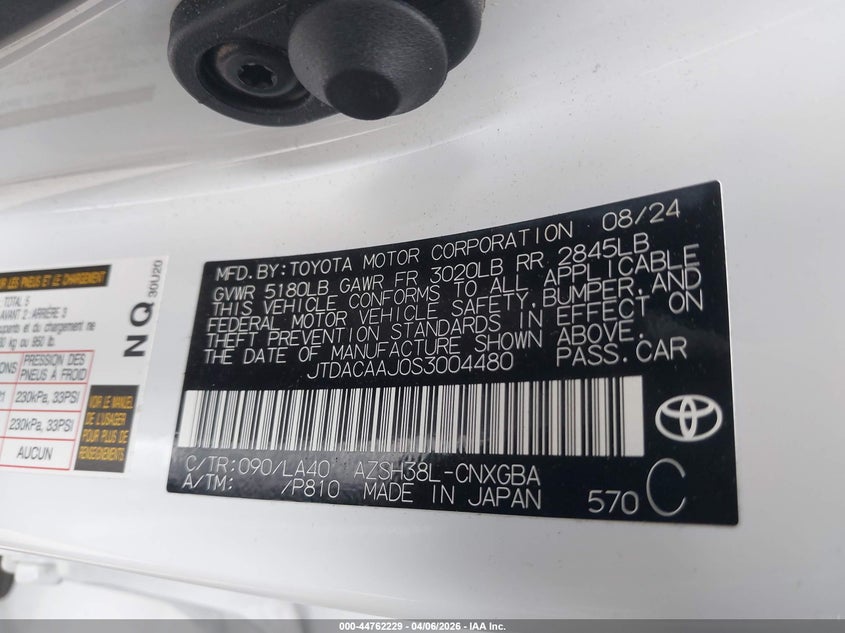 2025 Toyota Crown Signia Limited VIN: JTDACAAJ0S3004480 Lot: 44762229