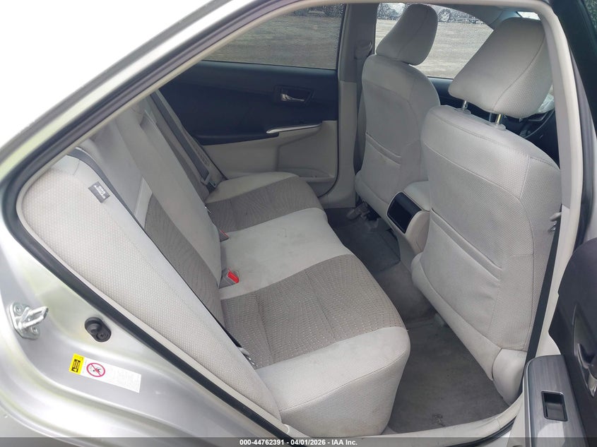 2012 TOYOTA CAMRY SEDAN 2.5L I-4 DOHC, VVT, 156HP