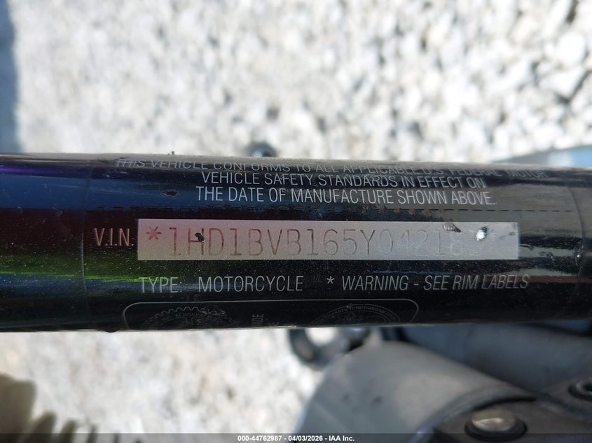 2005 Harley-Davidson Fxsti VIN: 1HD1BVB165Y042181 Lot: 44762987