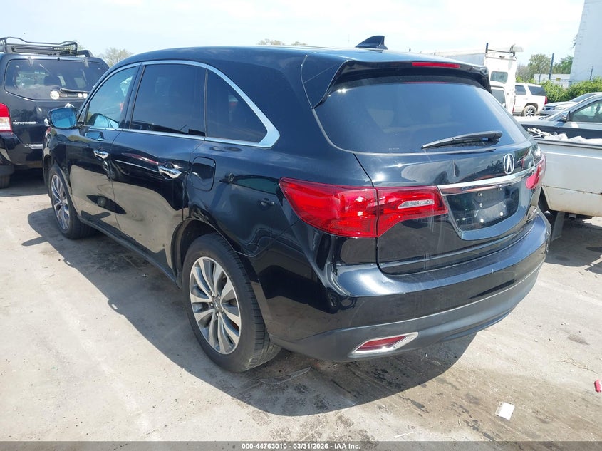 2016 Acura Mdx Technology Acurawatch Plus Packages/Technology Package