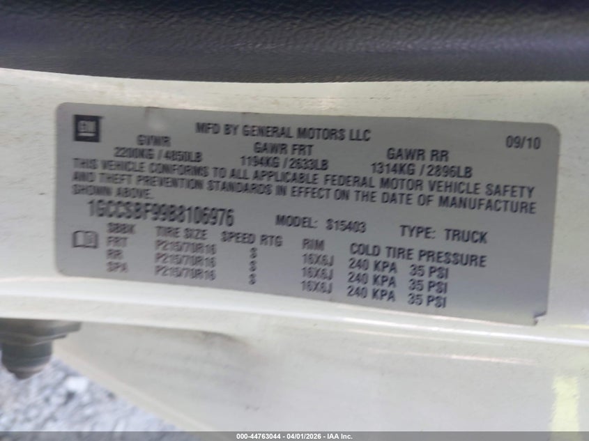 2011 Chevrolet Colorado Work Truck