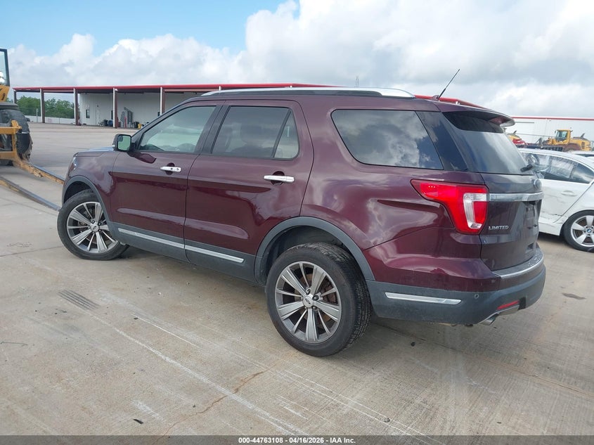 Vin: 1fm5k8fh4jgb07777, lot: 45260312, ford explorer limited 20183