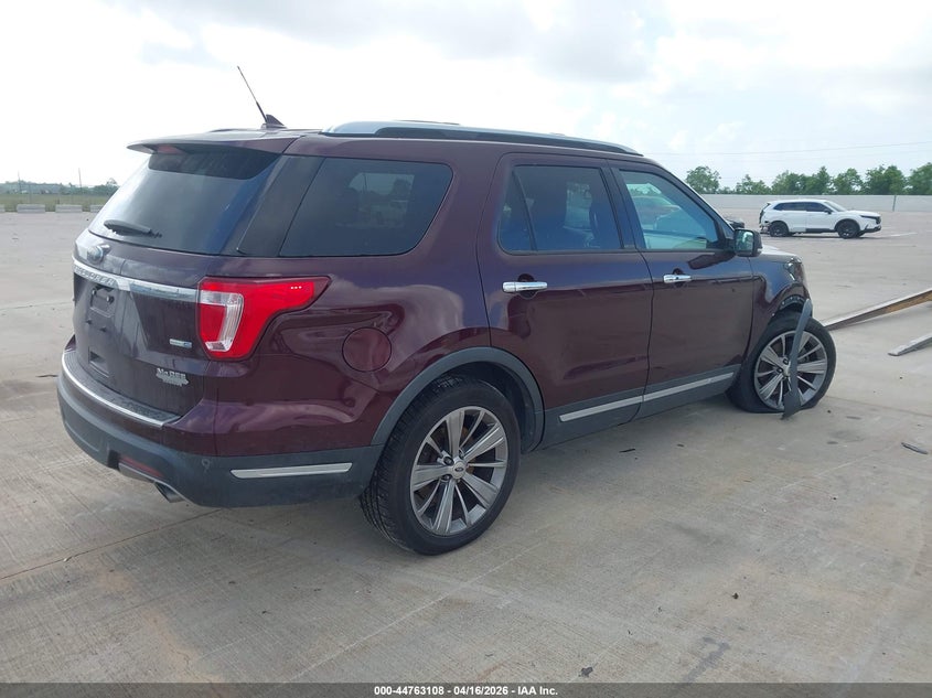 Vin: 1fm5k8fh4jgb07777, lot: 45260312, ford explorer limited 20184