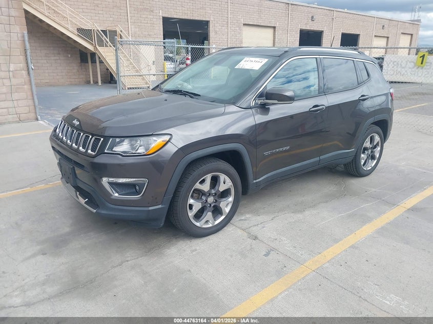 Vin: 3c4njccb7lt198679, lot: 45260368, jeep compass limited fwd 20202