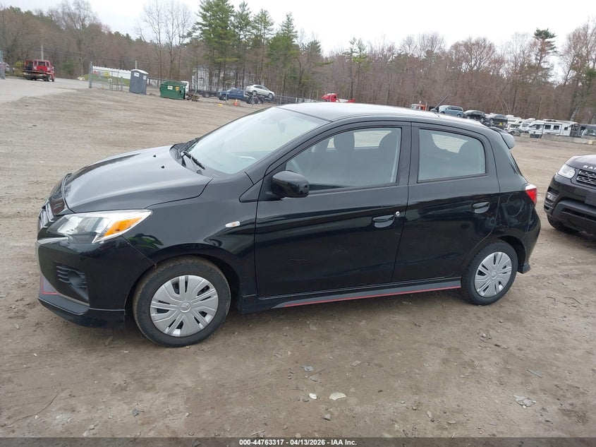 2022 Mitsubishi Mirage Es/Le VIN: ML32AUHJ8NH007820 Lot: 44763317