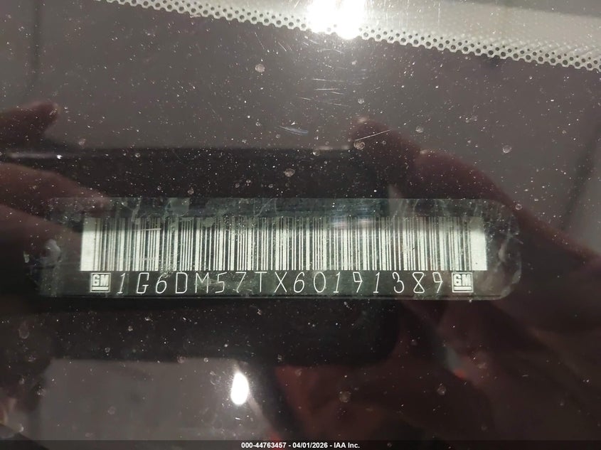2006 Cadillac Cts Standard VIN: 1G6DM57TX60191389 Lot: 44763457