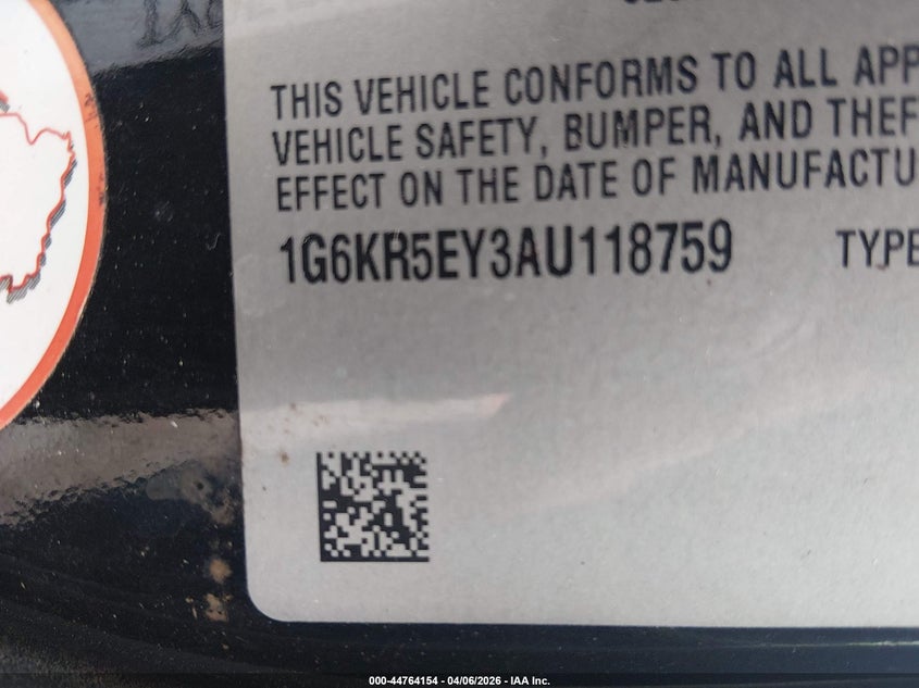 2010 Cadillac Dts Livery VIN: 1G6KR5EY3AU118759 Lot: 44764154