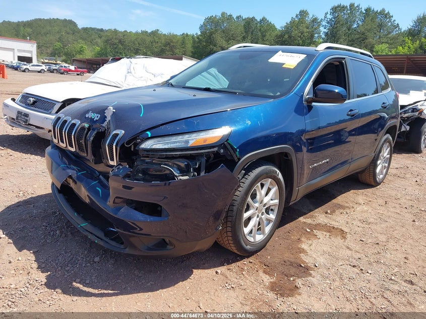 2018 Jeep Cherokee 2.4 Latitude Fwd blue Lot 111044764673 Vin 1C4PJLCB9JD553394