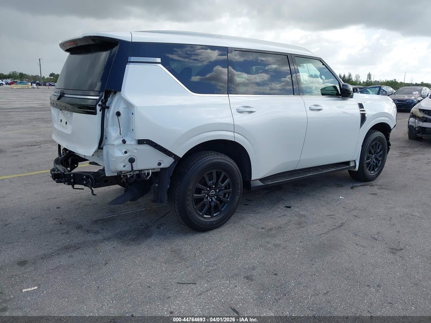 Vin: jn8ay3ad5s9301186, lot: 45261897, nissan armada sv 2wd 20254