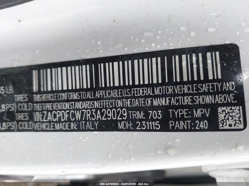 2024 Dodge Hornet R/T Eawd VIN: ZACPDFCW7R3A29029 Lot: 44765653