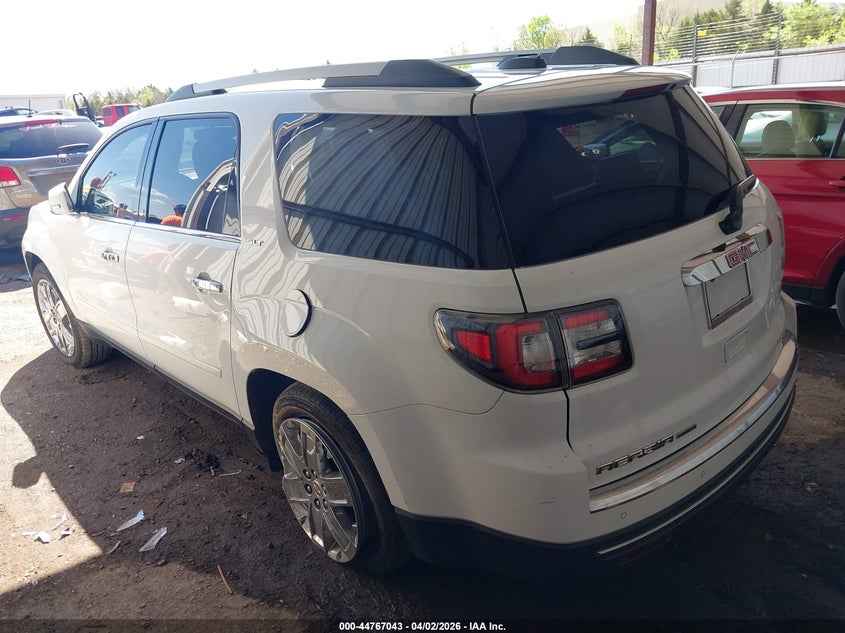 Vin: 1gkkrskd3hj258954, lot: 45264247, gmc acadia limited 20173
