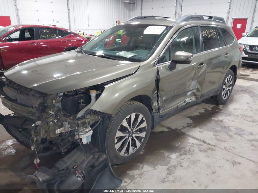 Vin: 4s4bsbnc3f3312429, lot: 45264333, subaru outback 2.5i limited 20152