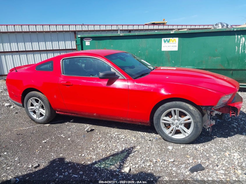 2012 Ford Mustang 3.7 V6 red Lot 111044767271 Vin 1ZVBP8AM9C5242617