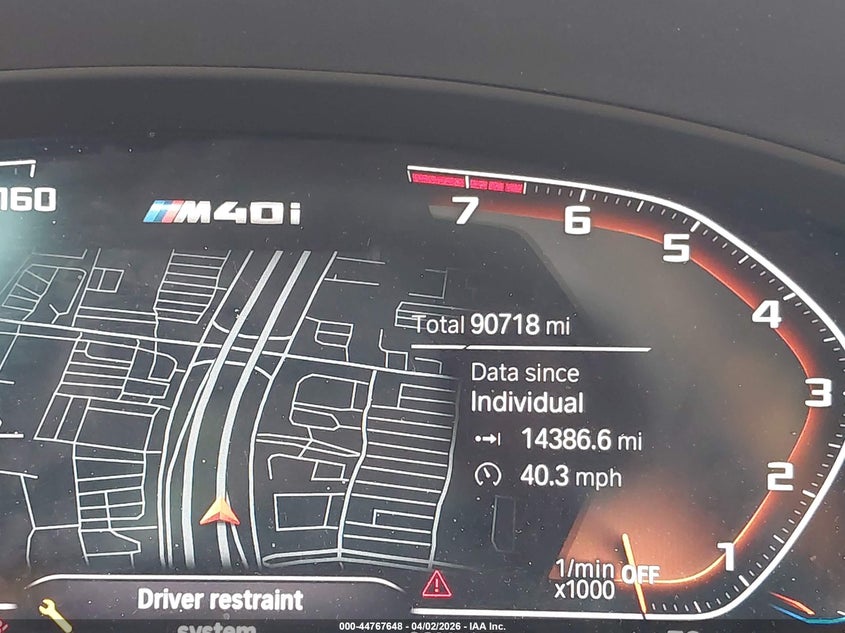 2021 BMW X4 M40I VIN: 5UX2V5C09M9H46677 Lot: 44767648