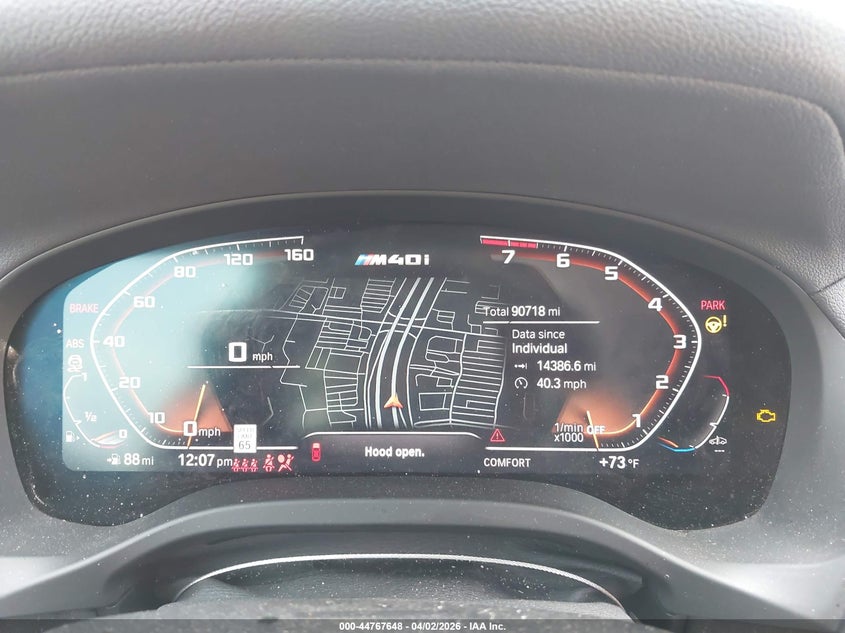 2021 BMW X4 M40I VIN: 5UX2V5C09M9H46677 Lot: 44767648