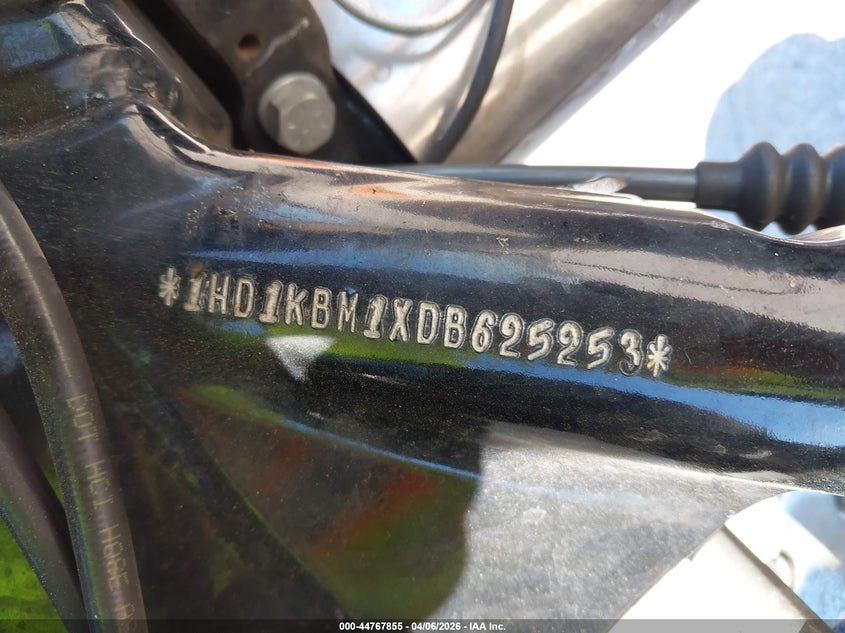 2013 Harley-Davidson Flhx Street Glide VIN: 1HD1KBM1XDB625253 Lot: 44767855