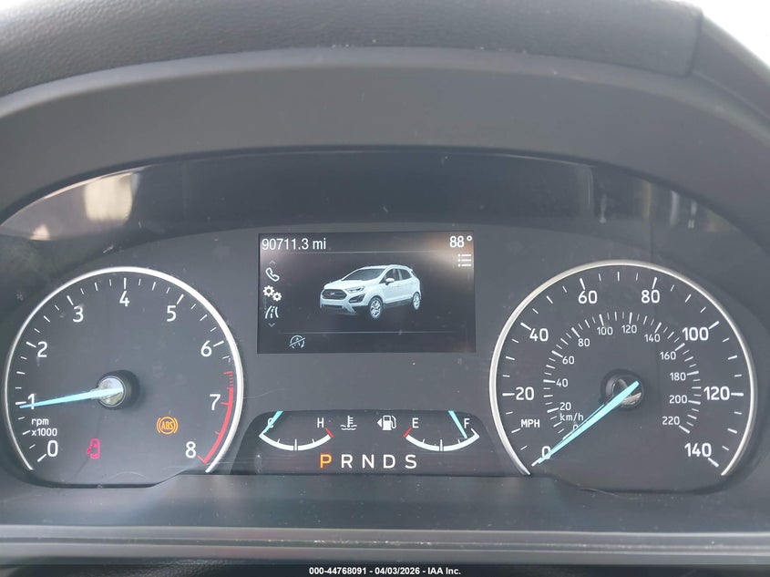 VIN MAJ3P1TE3JC243877 2018 FORD ECOSPORT SE