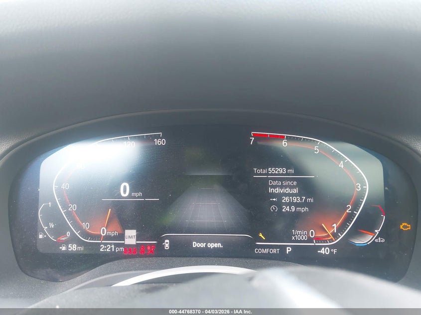 2021 BMW X4 xDrive30I VIN: 5UX2V1C07M9G38485 Lot: 44768370