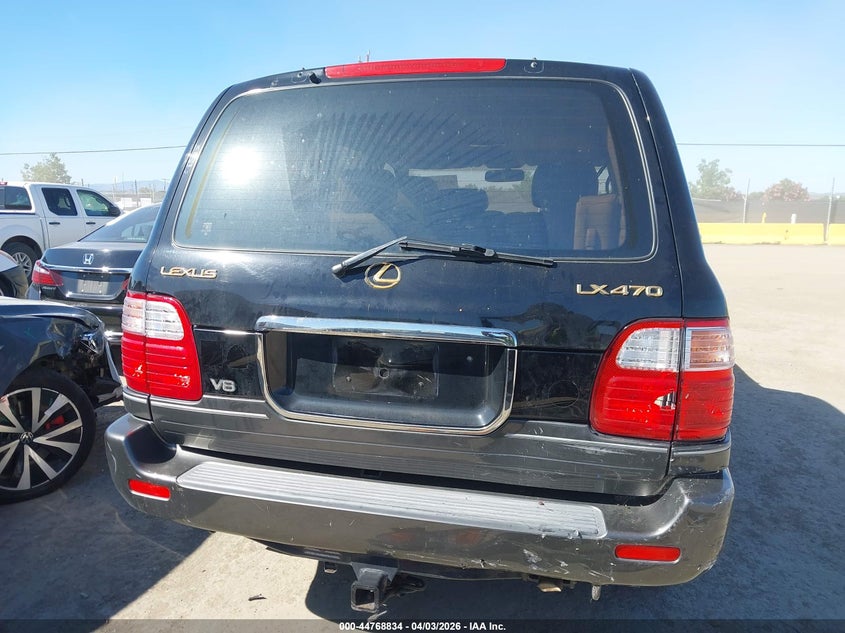 2002 Lexus Lx 470 VIN: JTJHT00W223515269 Lot: 44768834