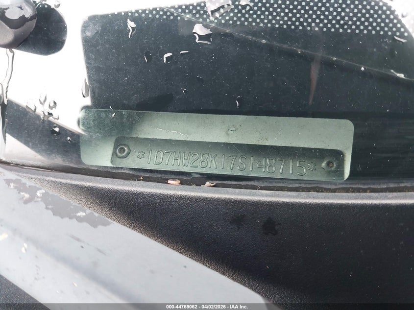 2007 Dodge Dakota St VIN: 1D7HW28K17S148715 Lot: 44769062