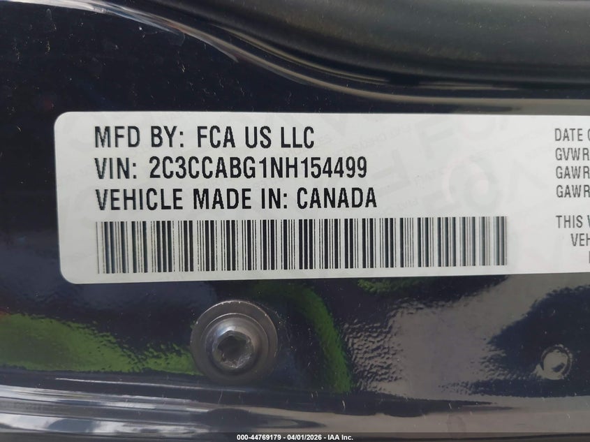 2022 CHRYSLER 300 SEDAN 3.6L V-6 DOHC, VVT, 300HP