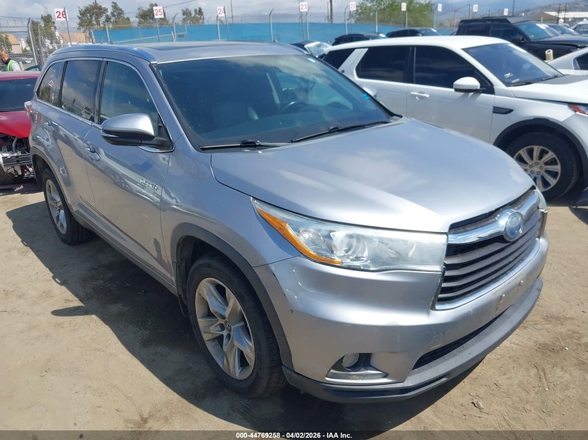 2016 Toyota Highlander Hybrid Limited Platinum V6