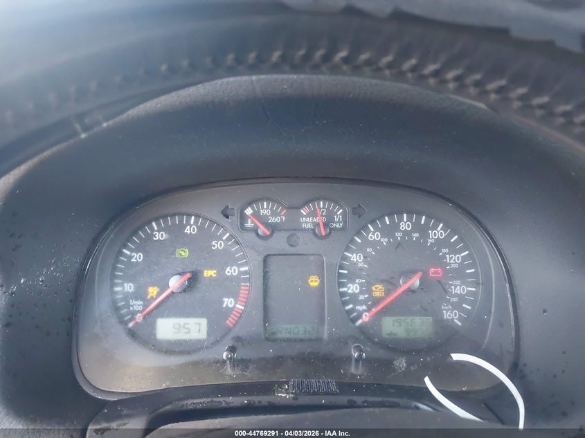 2001 Volkswagen Jetta Gls VIN: 3VWSK69M91M129992 Lot: 44769291