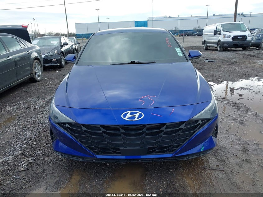 VIN 5NPLS4AG2NH081314 2022 HYUNDAI ELANTRA SEL