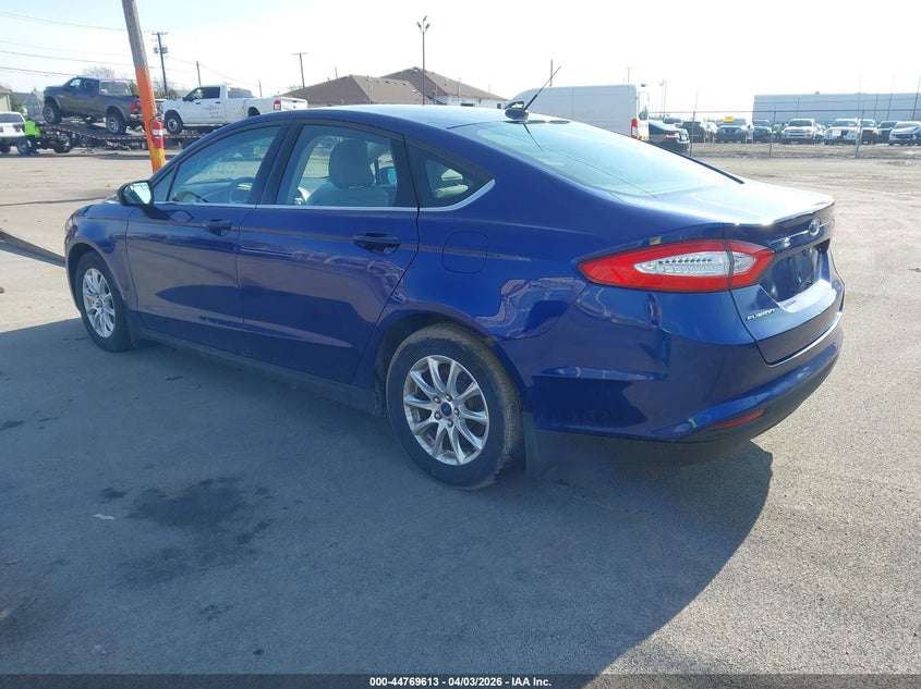 Vin: 3fa6p0g77fr276392, lot: 45266817, ford fusion s 20153