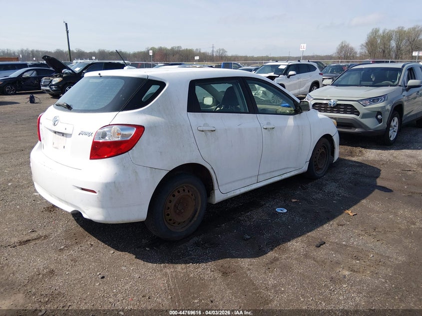 2009 TOYOTA MATRIX HATCHBACK 1.8L I-4 DOHC, VVT, 132HP
