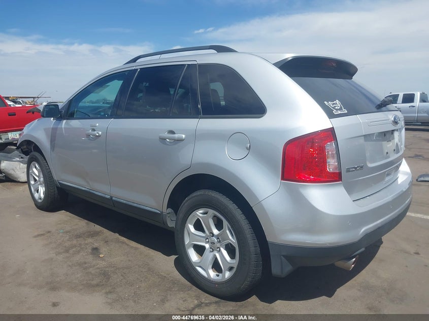 Vin: 2fmdk3jc9ebb47408, lot: 45266839, ford edge sel 20143