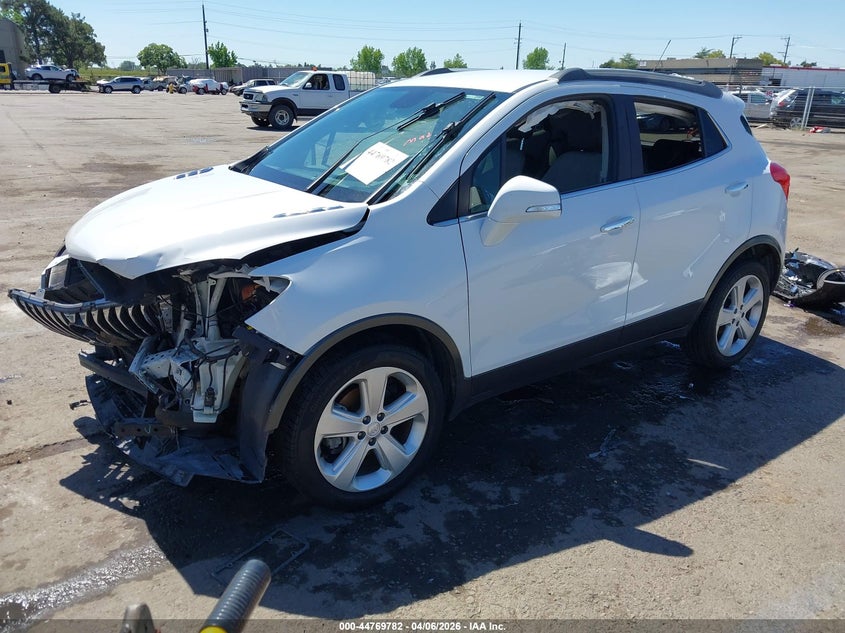 Vin: kl4cjasb6gb726520, lot: 45266986, buick encore 20162