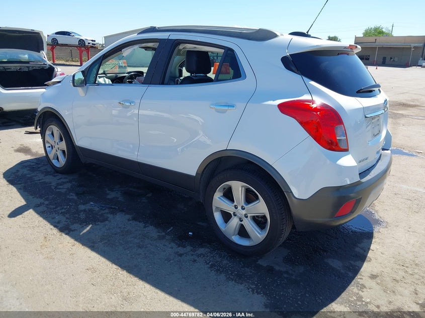 Vin: kl4cjasb6gb726520, lot: 45266986, buick encore 20163