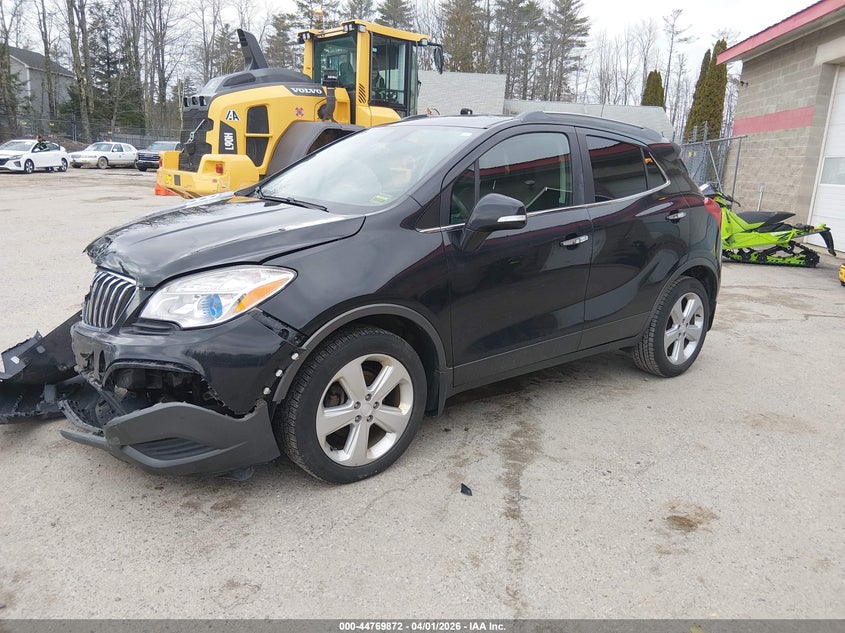 Vin: kl4cjasb6fb178601, lot: 45267076, buick encore 20152