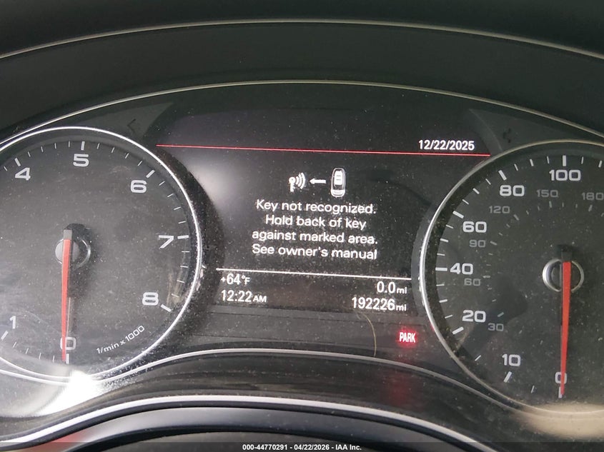 2012 Audi A6 3.0 Premium VIN: WAUBGAFC2CN005989 Lot: 44770291