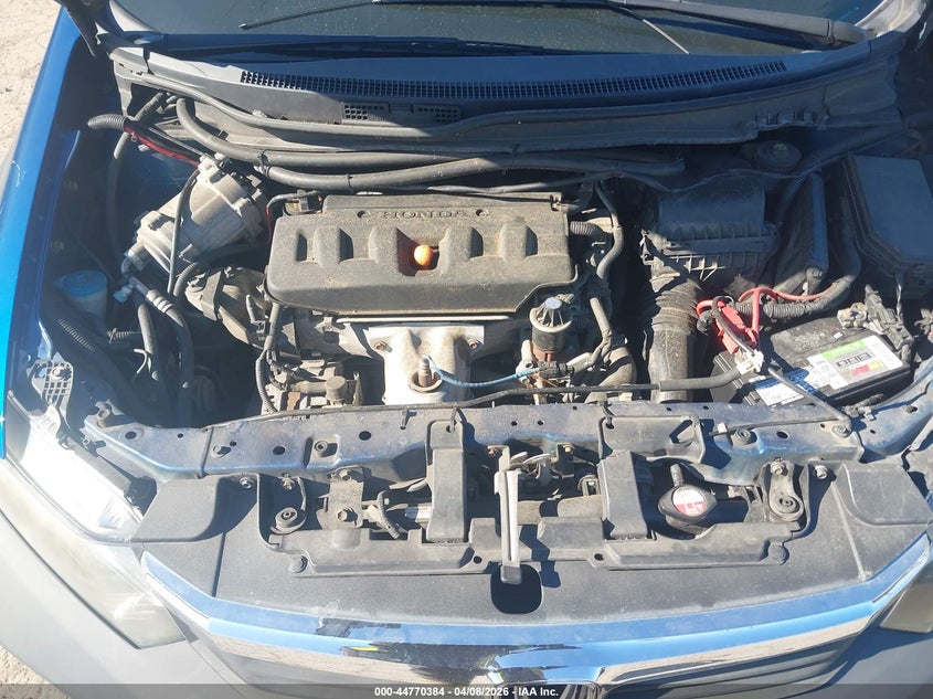 2012 Honda Civic 1.8 Dx blue Lot 111044770384 Vin 19XFB2F20CE303185