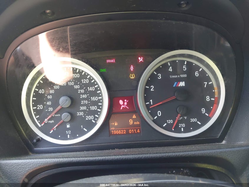 2008 BMW M3 VIN: WBSVA93528E041767 Lot: 44770530