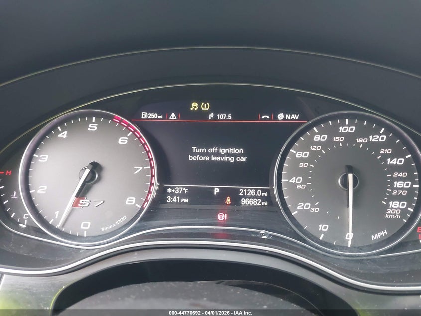 2013 Audi S7 4.0T Prestige VIN: WAU32AFC4DN085638 Lot: 44770692