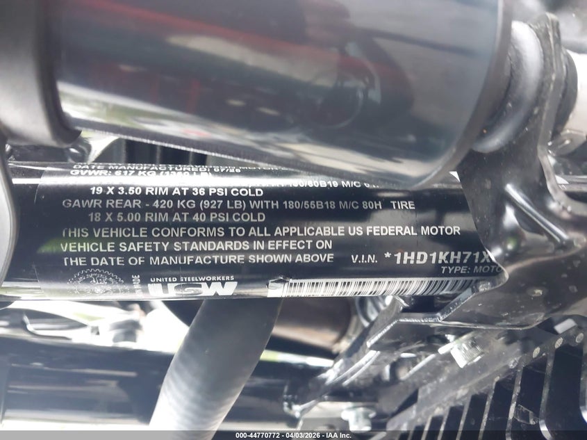 2025 Harley-Davidson Fltrx VIN: 1HD1KH71XSB634661 Lot: 44770772