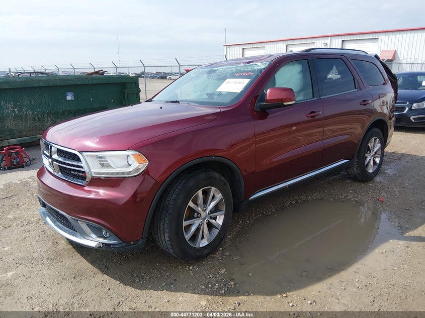 Vin: 1c4rdhdg7gc466471, lot: 45268451, dodge durango limited 20162