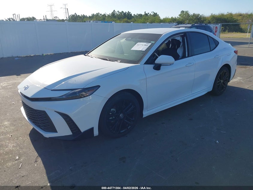 Vin: 4t1daack1tu672336, lot: 45268632, toyota camry se 20262