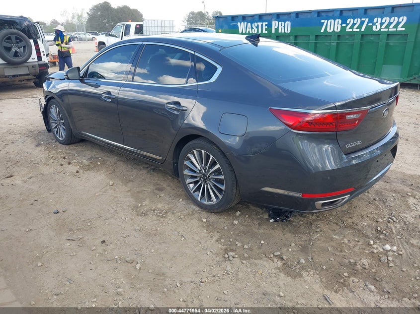 Vin: knalc4j15j5098897, lot: 45269202, kia cadenza premium 20183