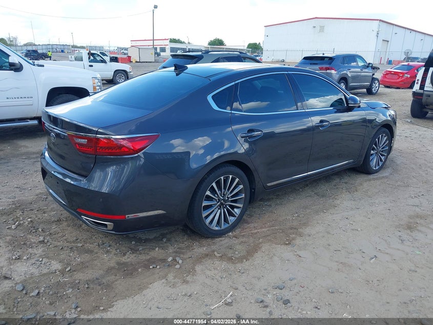 Vin: knalc4j15j5098897, lot: 45269202, kia cadenza premium 20184