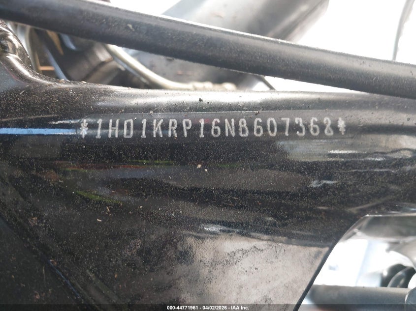 2022 Harley-Davidson Flhxs VIN: 1HD1KRP16NB607368 Lot: 44771961