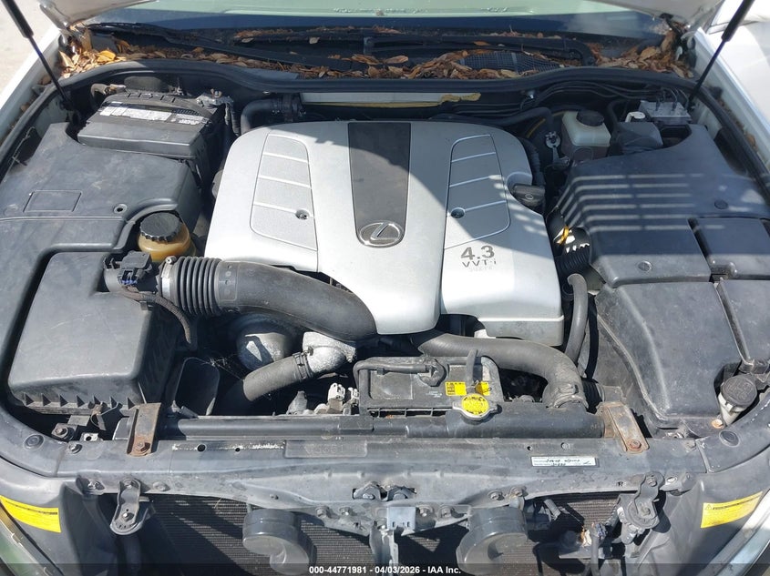 2002 Lexus Ls 430 VIN: JTHBN30F720078907 Lot: 44771981